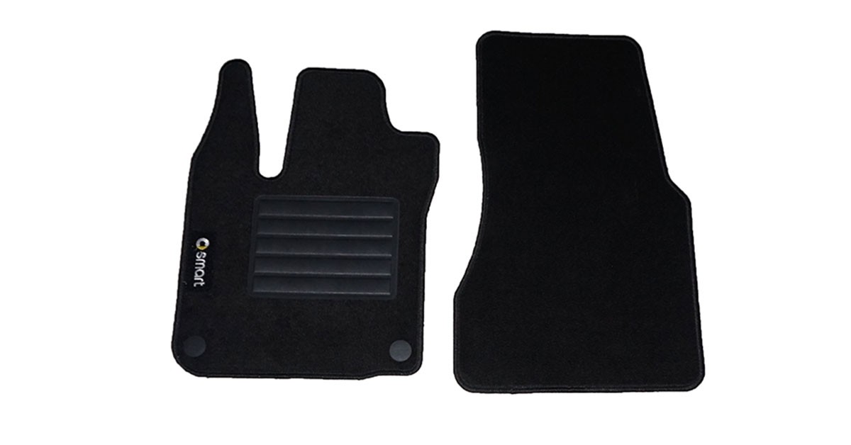 Tappetini Auto Fiat Doblò 2009-2014 - Set 4 Pezzi In Moquette Con Antiscivolo, 2 Anteriori E 2 Posteriori, Loghi Auto Inclusi