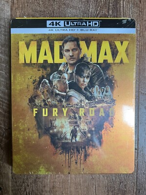 Mad Max: Fury Road w. Steelbook (4K UHD + Blu-ray, EU Import, Region Free) *NEW*