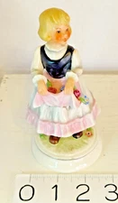 1960s GOEBEL FIGURINE "APRONFUL OF FLOWERS"  #225 GERMANY 