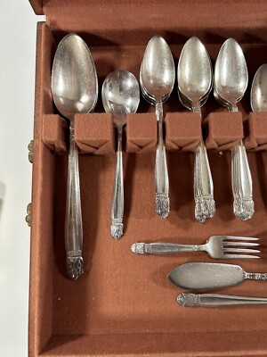 【Holmes & Edwards】 ロマンス ディナーセット 7名用38本 Holmes & Edwards Silveware Set 57 Pcs Inlaid IS Princess Flatware