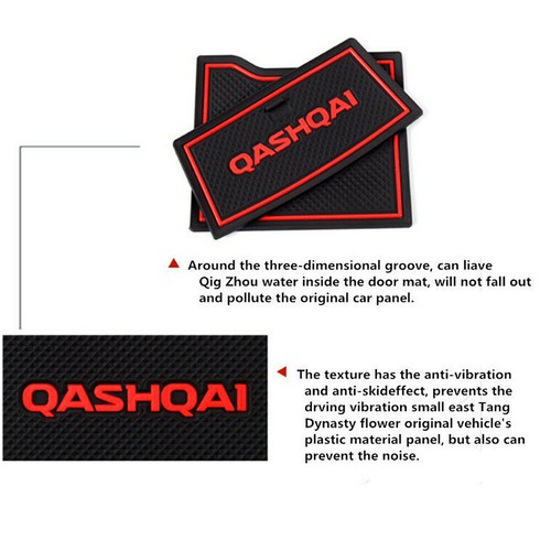Alfombrillas ranuras para puerta de coche de ala blanca de 17 piezas para Qashqai Rogue 2019-2021 - Imagen 8 de 12