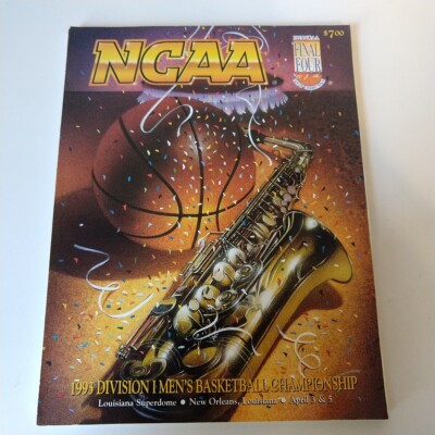 1993 NCAA Final Four New Orleans Division 1 Basketball Championship Magazine VTG