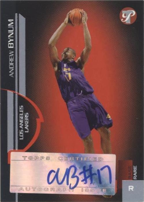 2005-06 Topps Pristine - Andrew Bynum #195 /100 (AU, RC) for sale ...