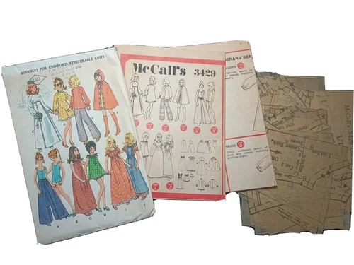 McCall's  3429 11½ inch Fashion Doll Trousseau Pattern Cut & Counted