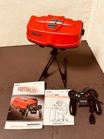 Nintendo Virtual Boy Console VUE-001 3D System Games Lot 5 Bundle Manual Japan