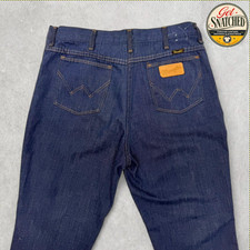 1970's Vintage Wrangler Jeans Straight Leg Size 34