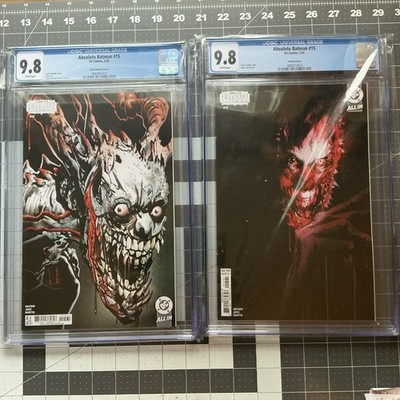 Absolute Batman #15 CGC 9.8 (JOKER) Jock 2 Covers Set. In Hand Now