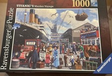 EUC! Ravensburger 1000pc TITANIC S MAIDEN VOY...