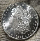1885-o Morgan Silver Dollar Brilliant Uncirculated FROSTY DEVICES