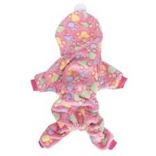 Beufee Pet Clothes, Autumn Winter Suit Warm Pajamas Clothing Dog Costume XS