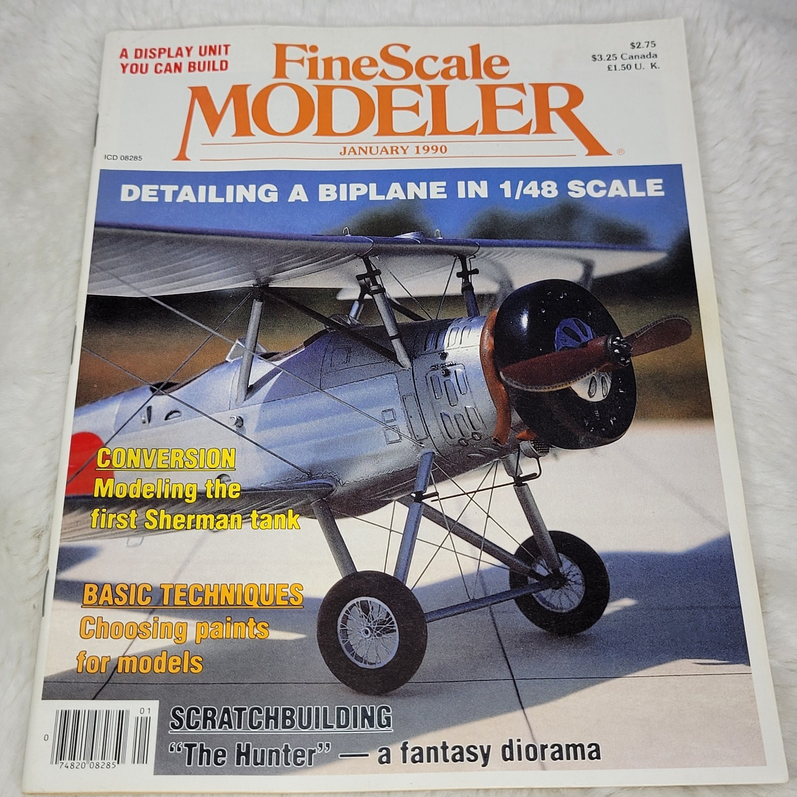 FineScale Modeler Vol 8 #01 Jan 1990 Modeling Magazine VG