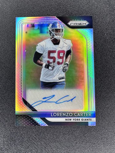 2018 Panini Prizm - Rookie Autographs Lorenzo Carter #RA-LC (AU, RC) - Picture 1 of 2