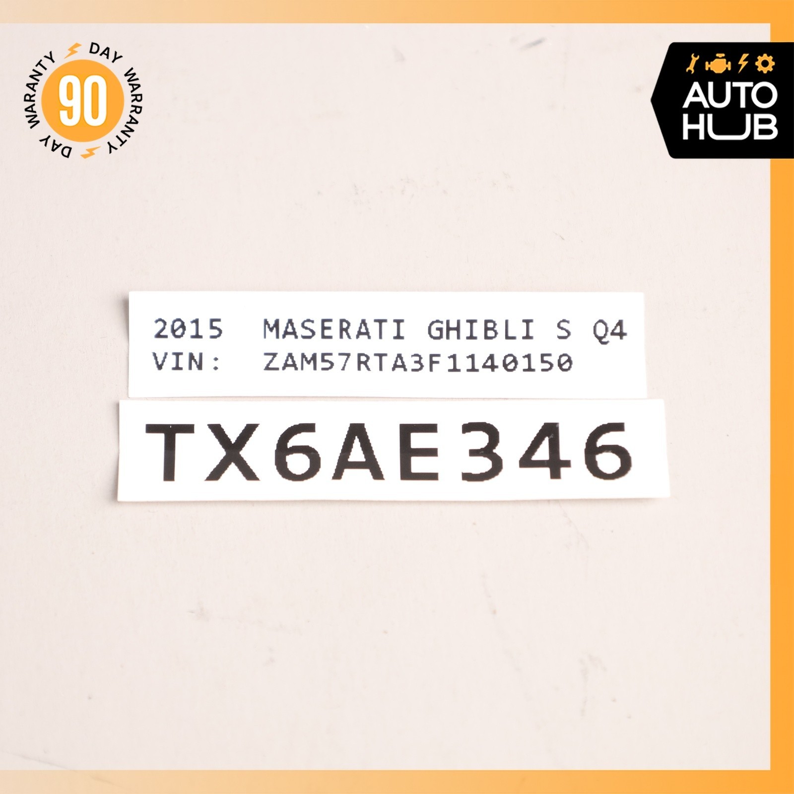 Maserati Ghibli M157 Trunk Lid Moulding Plate w/Light 670017275 OEM