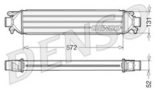 DENSO Ladeluftkühler Für ABARTH Punto ALFA ROMEO Mito FIAT LANCIA 05-18 51833106