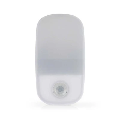 Nedis Veilleuse LED avec Capteur Automatique Jour / Nuit et de Mouvement Blanc - Photo 1/4