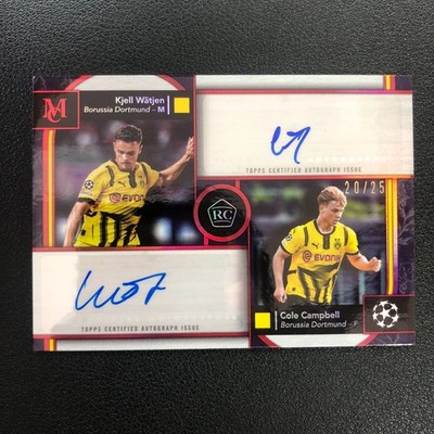 2024-25 Topps Museum RC Connection Dual Auto Kjell Watjen/Cole Campbell Red /25