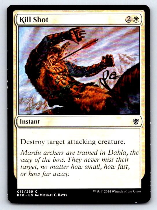 Kill Shot 15 Common Khans of Tarkir Magic: The Gathering Lightly Played