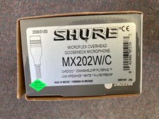 Shure MX202W/C - Microflex Overhead Gooseneck Microphone - New