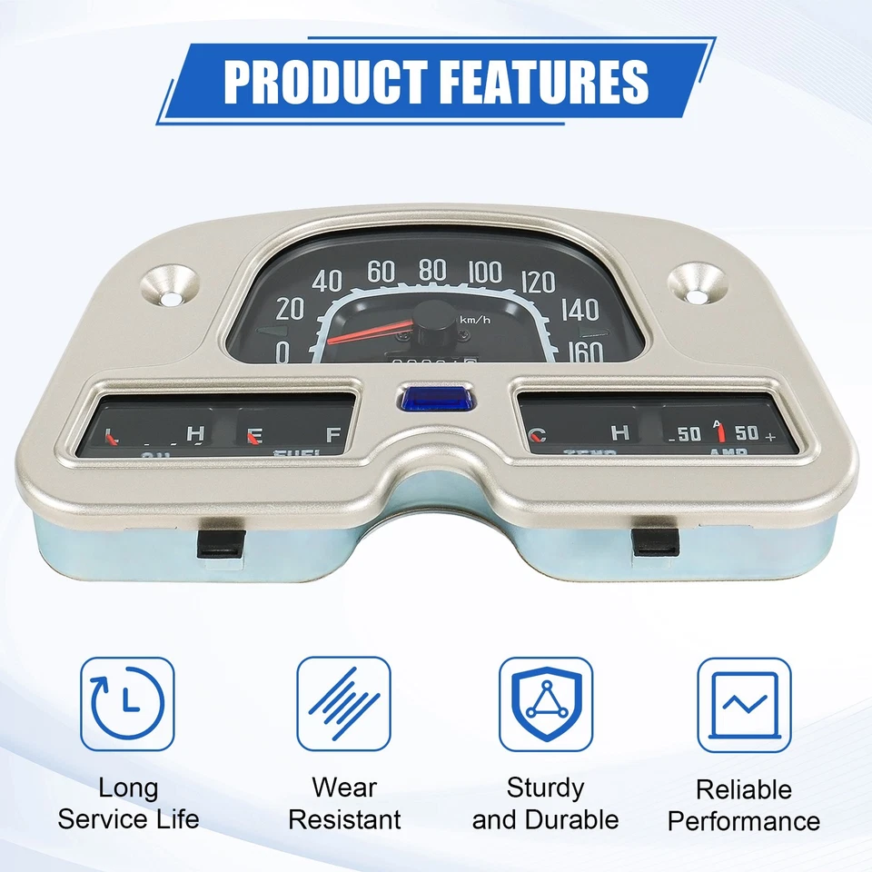 Speedometer Gauge Cluster 83100-60180 For Toyota Land Cruiser FJ40 FJ45 BJ40 Foto 3 de 4