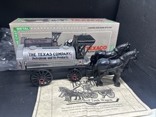 Texaco 8 '91 Ertl Horse and Tank Tanker Wagon Bank - New Never Displayed 1:25