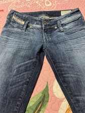 Diesel Women's Jeans Blue Matic Slim Tapered 26 Waist Low Rise fashion