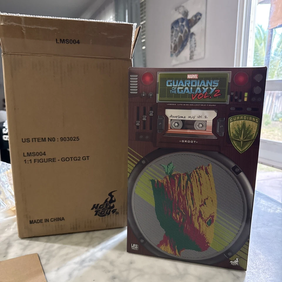 Hot Toys Guardianes de la Galaxia Vol. Figura tamaño natural 2 Groot Lms004 Foto 2 de 4