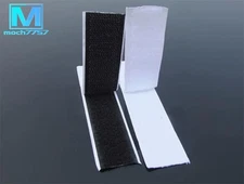 25mm Width Strong Stick On Self Adhesive Tape Hook Loop Sticky Strip White Black