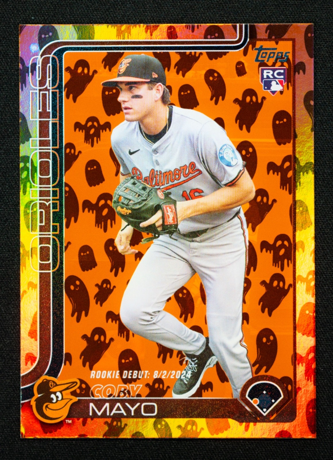 2025 Topps Update COBY MAYO Rare Ghost Foil Rookie Debut Card RC Orioles SP