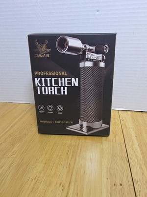 RAVS Butane Torch Lighter, Refillable Butane Kitchen Torch with Safety Lock RB1