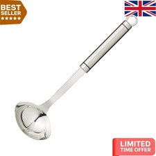 Professional Mini Ladle 28.5cm - Ergonomic Stainless Steel Soup Spoon for Sauces