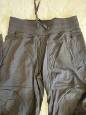 Lululemon Studio Dance Yoga Jogger Pants Black Drawstring Lounge Size 4 LW5GNQT