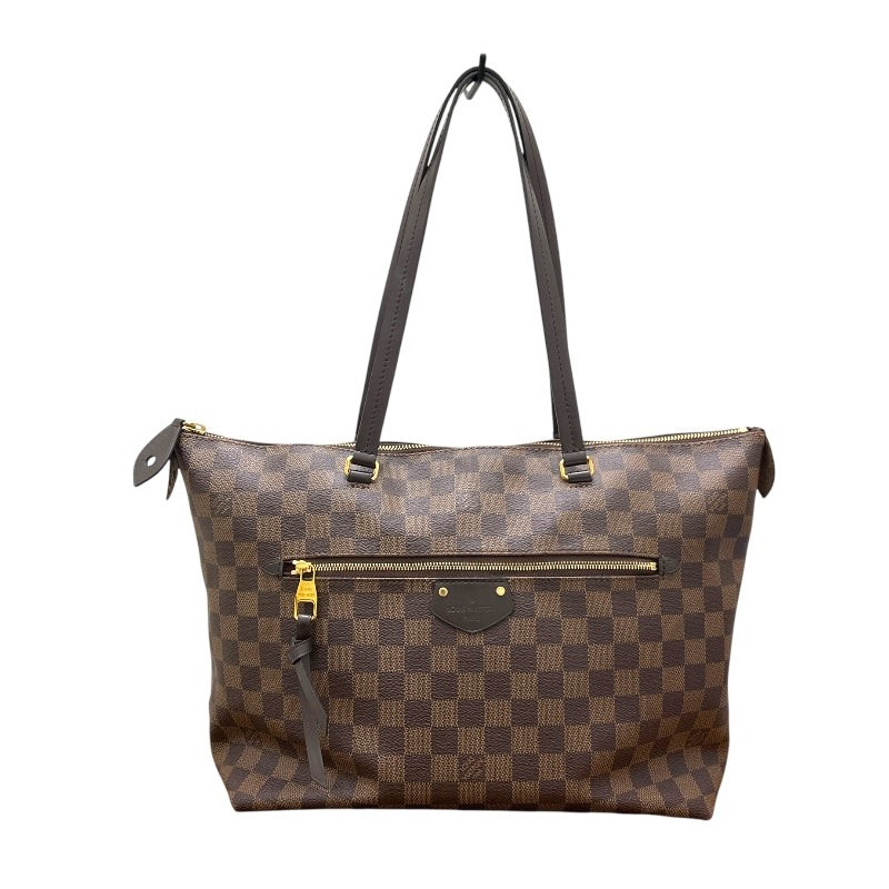 LOUIS VUITTON Iena MM Brown Damier Canvas Tote Bag N41013 #3152