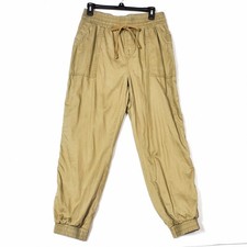 A New Day Jogger Pants Women's Medium Elastic Waist Drawstring High Rise Olive