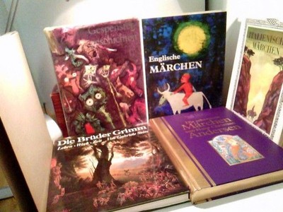 Konvolut: 5 diverse Bände Märchen - Geschichten und Die Brüder Grimm: Leben - We