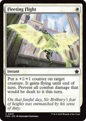 MTG Fleeting Flight Foundations C Instant  NM