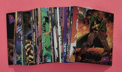 1997 MARVEL VS WILDSTORM CARD LOT 68/90 NO DOUBLES NM