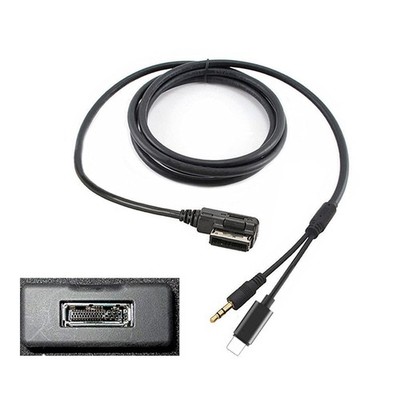 SHINETEC MMI MDI Aux Charing Cable 3.5 mm Music Adapter for Merced-ES Ben-z, ...