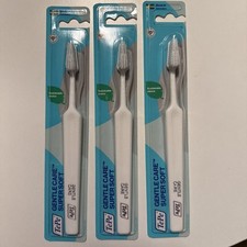  NEW  3-pack TEPE Gentle Care Soft Toothbrush   Post Surgery, Sensitive Gums