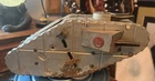 Vintage 1930's Marx Tin Litho Wind-Up Doughboy Tank - Working !