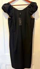 Dolce&Gabbana Black Leopard Print Authentic Ruffle Dress IT 44 NWT