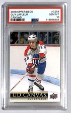 Guy Lafleur 2018-19 Upper Deck UD Canvas Retired Stars #C254 PSA 10 Montreal