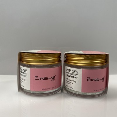 2X The Creme Shop Gelee Mask Overnight Treatment Rose Hip Oil 2.36 Oz
