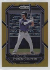2023 Panini Prizm Gold Prizm 9/10 Sterlin Thompson #153 y6z