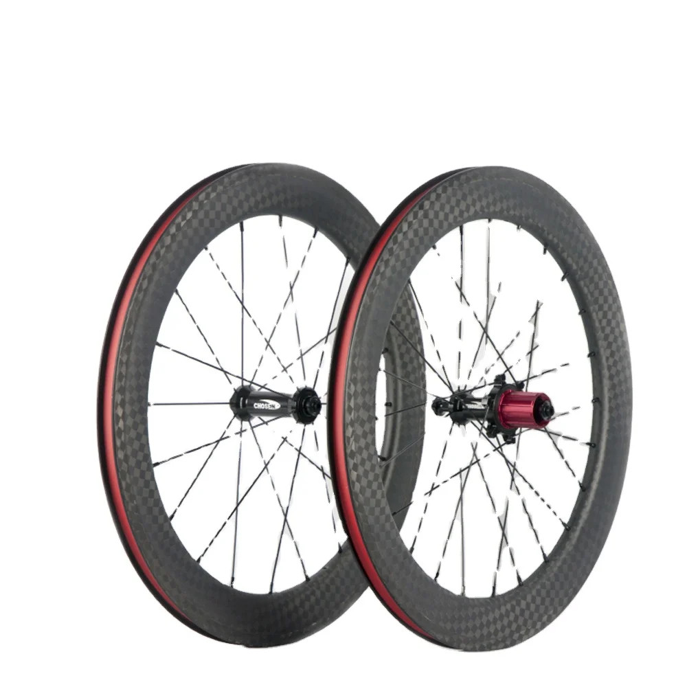  700C Full Carbon Fiber Road Bike Wheelset 23mm Width 50mm D