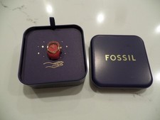 Fossil Women's Wristwatch Ring ES5414 RED New with Tags NIB
