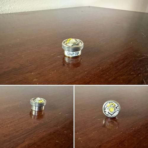 Vintage Milky Spit 3 Speed McGizmo Aleph Flashlight Light Engine Worldwide Ship