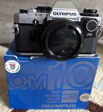 Olympus OM10 SLR 35mm Film Camera Body Only From Japan Complete In Box.