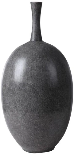 Uttermost Riordan Black and White Ceramic Vases Set of 2 - Picture 3 of 4