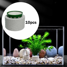 10x Aquarium Plant Weights Ceramic Ring with Sponge Water Plant Fixed Rings