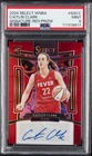 2024 PANINI SELECT WNBA SIGNATURES RED PRIZM #SGCC CAITLIN CLARK RC /99 PSA 9